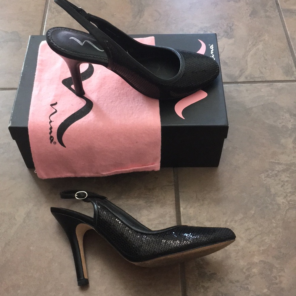 Nina shoes leather sole 8M